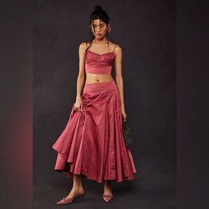 Free People Mya Skirt and cropped top Set Sz.0